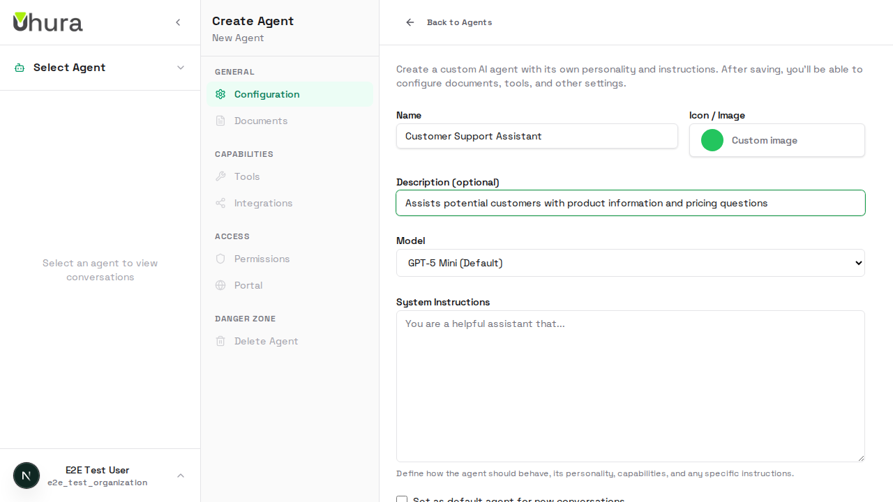Step 5: Add Agent Description