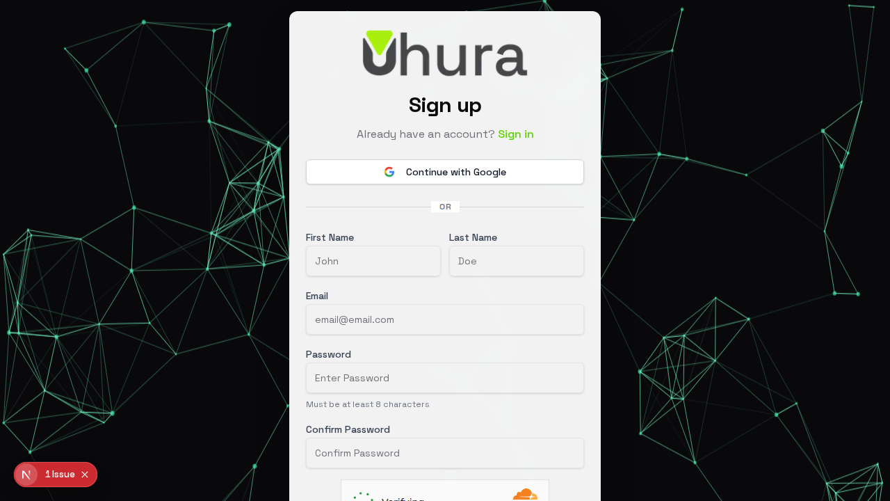 Step 2: Sign Up with Google (Recommended)