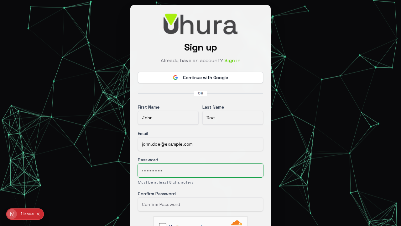 Step 6: Create a Strong Password