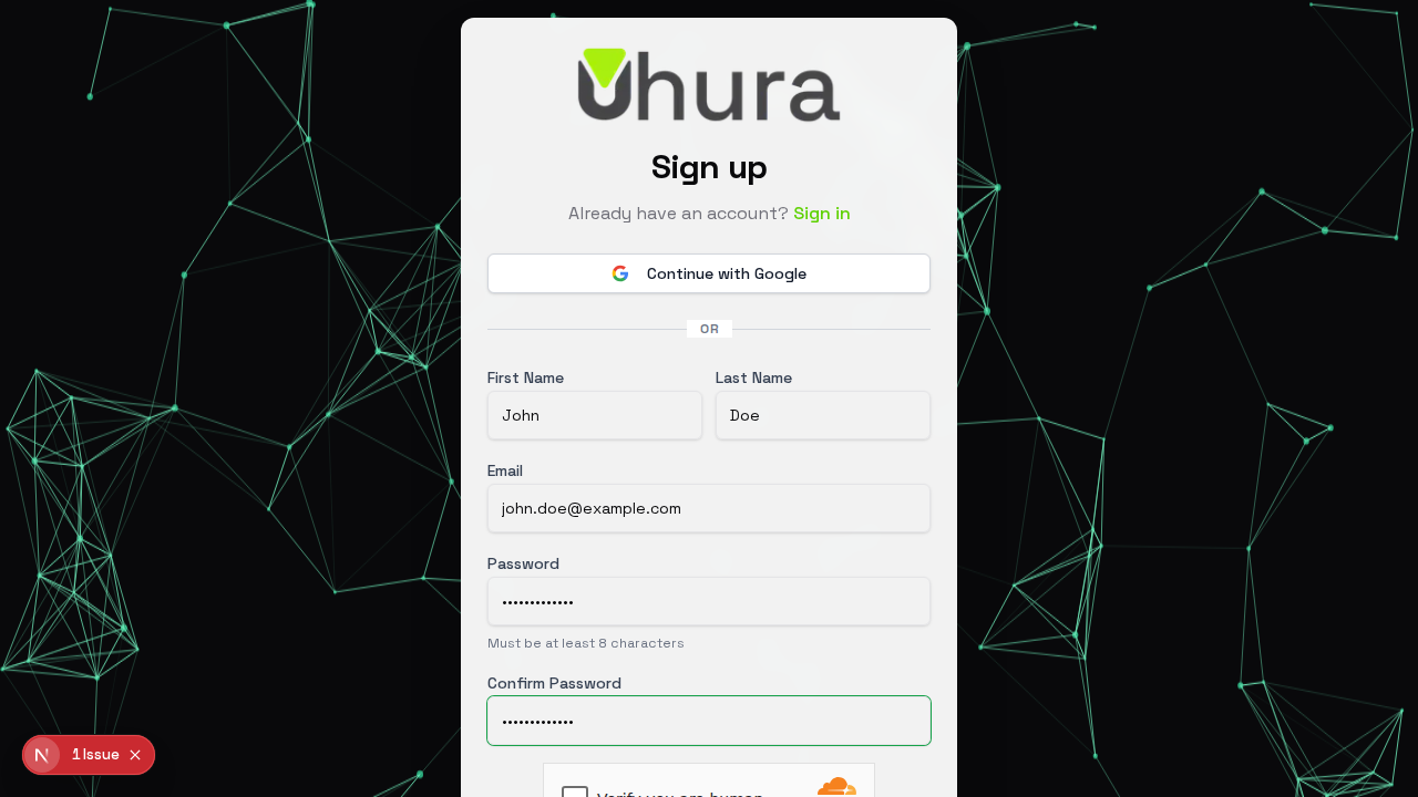 Step 8: Complete Registration